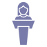 Logo - Dame holder foredrag